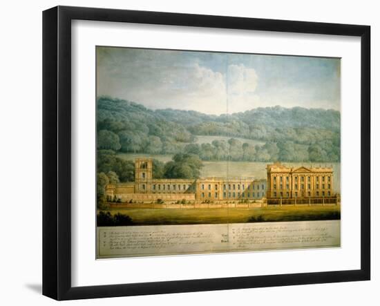 The West Front of Chatsworth House-Sir Jeffry Wyatville-Framed Giclee Print