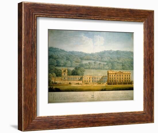 The West Front of Chatsworth House-Sir Jeffry Wyatville-Framed Giclee Print