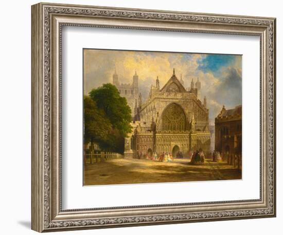 The West Front of Exeter Cathedral, C.1860-F. J. Corri-Framed Giclee Print