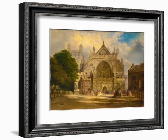 The West Front of Exeter Cathedral, C.1860-F. J. Corri-Framed Giclee Print