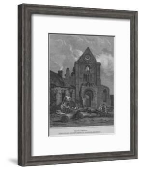 'The West Front of Jedburgh Abbey Church Roxburghshire', 1814-John Greig-Framed Giclee Print