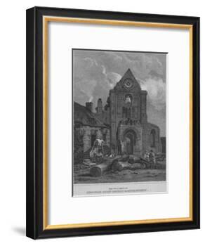 'The West Front of Jedburgh Abbey Church Roxburghshire', 1814-John Greig-Framed Giclee Print