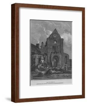 'The West Front of Jedburgh Abbey Church Roxburghshire', 1814-John Greig-Framed Giclee Print