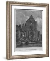 'The West Front of Jedburgh Abbey Church Roxburghshire', 1814-John Greig-Framed Giclee Print