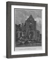 'The West Front of Jedburgh Abbey Church Roxburghshire', 1814-John Greig-Framed Giclee Print
