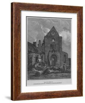 'The West Front of Jedburgh Abbey Church Roxburghshire', 1814-John Greig-Framed Giclee Print