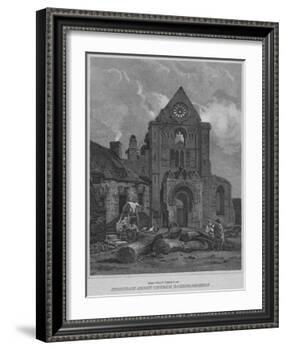 'The West Front of Jedburgh Abbey Church Roxburghshire', 1814-John Greig-Framed Giclee Print