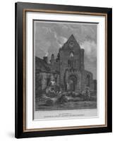 'The West Front of Jedburgh Abbey Church Roxburghshire', 1814-John Greig-Framed Giclee Print