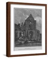 'The West Front of Jedburgh Abbey Church Roxburghshire', 1814-John Greig-Framed Giclee Print