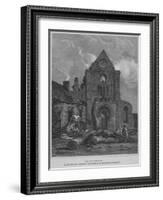 'The West Front of Jedburgh Abbey Church Roxburghshire', 1814-John Greig-Framed Giclee Print