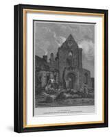 'The West Front of Jedburgh Abbey Church Roxburghshire', 1814-John Greig-Framed Giclee Print