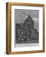 'The West Front of Jedburgh Abbey Church Roxburghshire', 1814-John Greig-Framed Giclee Print