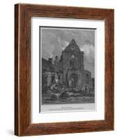 'The West Front of Jedburgh Abbey Church Roxburghshire', 1814-John Greig-Framed Giclee Print