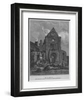 'The West Front of Jedburgh Abbey Church Roxburghshire', 1814-John Greig-Framed Giclee Print