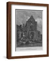 'The West Front of Jedburgh Abbey Church Roxburghshire', 1814-John Greig-Framed Giclee Print