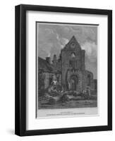 'The West Front of Jedburgh Abbey Church Roxburghshire', 1814-John Greig-Framed Giclee Print