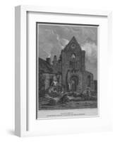 'The West Front of Jedburgh Abbey Church Roxburghshire', 1814-John Greig-Framed Giclee Print
