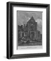 'The West Front of Jedburgh Abbey Church Roxburghshire', 1814-John Greig-Framed Giclee Print