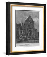 'The West Front of Jedburgh Abbey Church Roxburghshire', 1814-John Greig-Framed Giclee Print