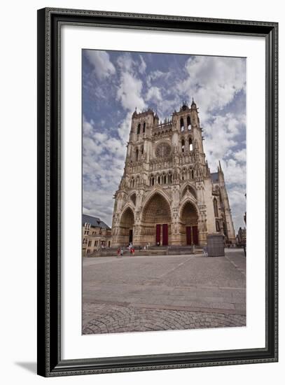 The West Front of Notre Dame D'Amiens Cathedral-Julian Elliott-Framed Photographic Print