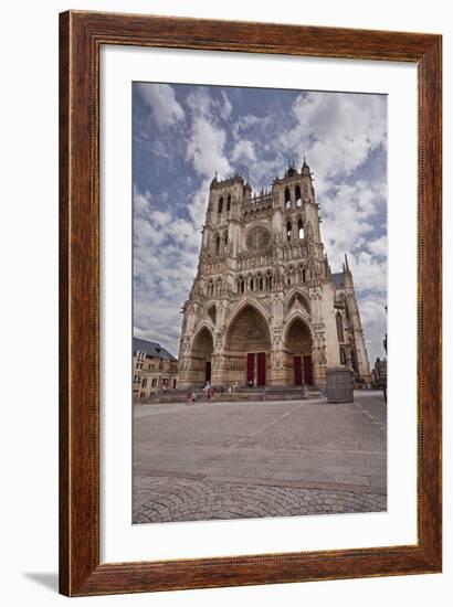 The West Front of Notre Dame D'Amiens Cathedral-Julian Elliott-Framed Photographic Print