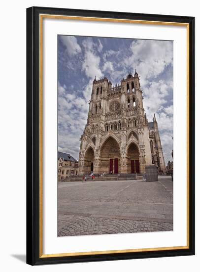 The West Front of Notre Dame D'Amiens Cathedral-Julian Elliott-Framed Photographic Print