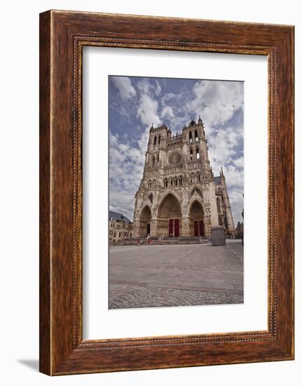 The West Front of Notre Dame D'Amiens Cathedral-Julian Elliott-Framed Photographic Print