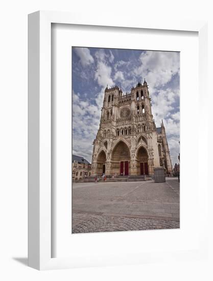 The West Front of Notre Dame D'Amiens Cathedral-Julian Elliott-Framed Photographic Print