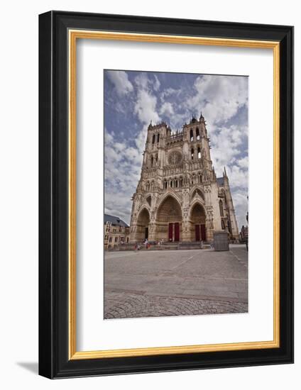 The West Front of Notre Dame D'Amiens Cathedral-Julian Elliott-Framed Photographic Print