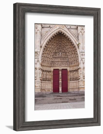 The West Front of Notre Dame D'Amiens Cathedral-Julian Elliott-Framed Photographic Print
