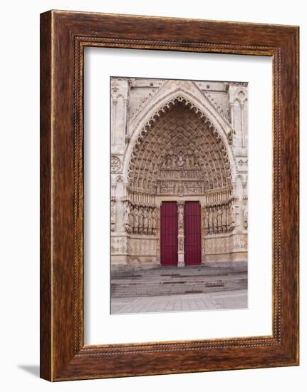 The West Front of Notre Dame D'Amiens Cathedral-Julian Elliott-Framed Photographic Print