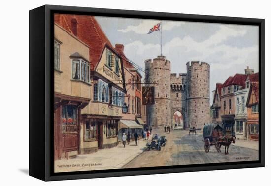 The West Gate, Canterbury-Alfred Robert Quinton-Framed Premier Image Canvas