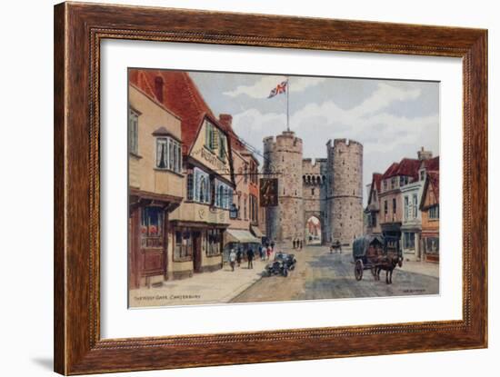 The West Gate, Canterbury-Alfred Robert Quinton-Framed Giclee Print