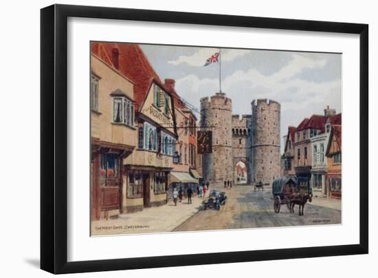 The West Gate, Canterbury-Alfred Robert Quinton-Framed Giclee Print