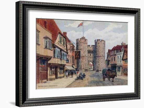 The West Gate, Canterbury-Alfred Robert Quinton-Framed Giclee Print