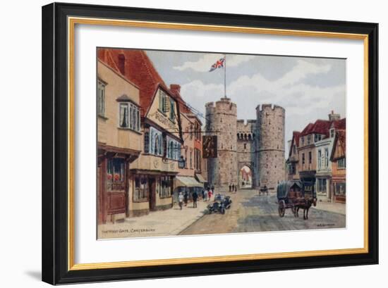 The West Gate, Canterbury-Alfred Robert Quinton-Framed Giclee Print