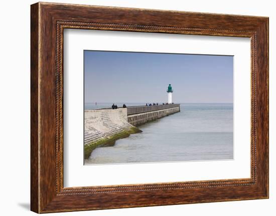 The West Jetty in the Port of Calais, Pas De Calais, France-Walter Bibikow-Framed Photographic Print