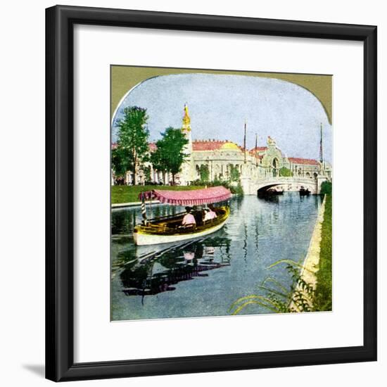 The West Lagoon from the World Fair, St Louis, Missouri, 1904. Artist: Unknown-Unknown-Framed Giclee Print