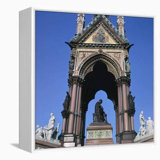 The West Side of the Albert Memorial, 19th Century-CM Dixon-Framed Stretched Canvas