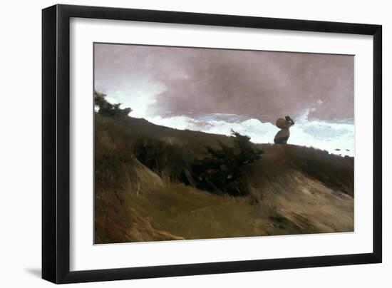 The West Wind, 1891 (Oil on Canvas)-Winslow Homer-Framed Giclee Print