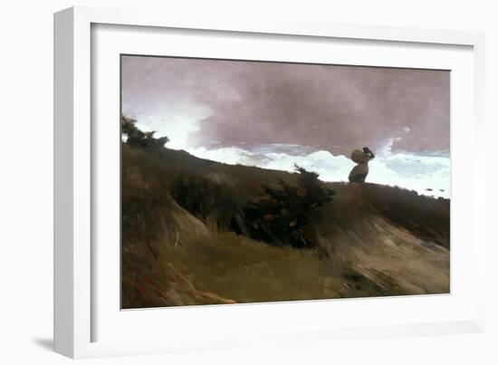 The West Wind, 1891 (Oil on Canvas)-Winslow Homer-Framed Giclee Print