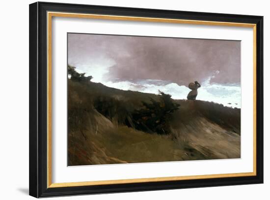 The West Wind, 1891 (Oil on Canvas)-Winslow Homer-Framed Giclee Print