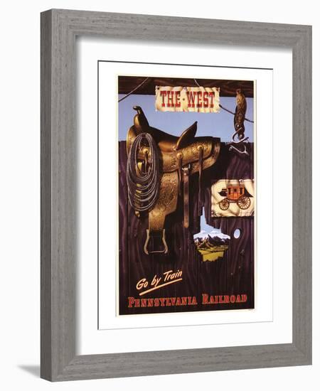 The West-null-Framed Art Print