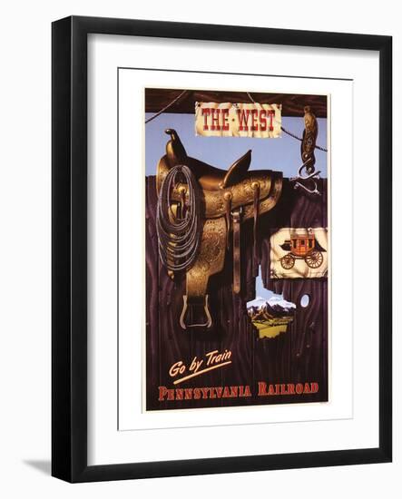 The West-null-Framed Art Print