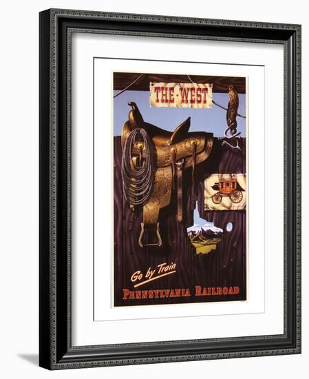 The West-null-Framed Art Print