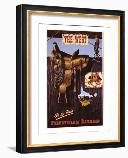 The West-null-Framed Art Print