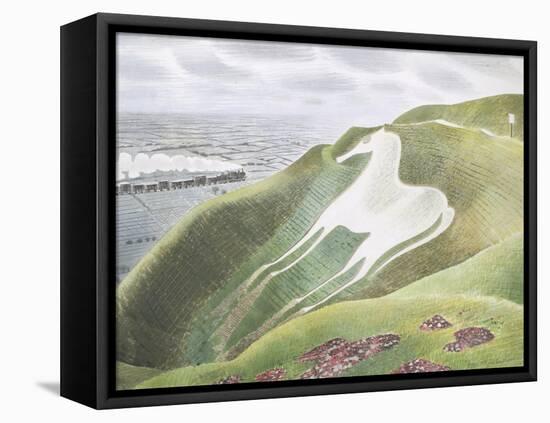 The Westbury Horse-Eric Ravilious-Framed Premier Image Canvas