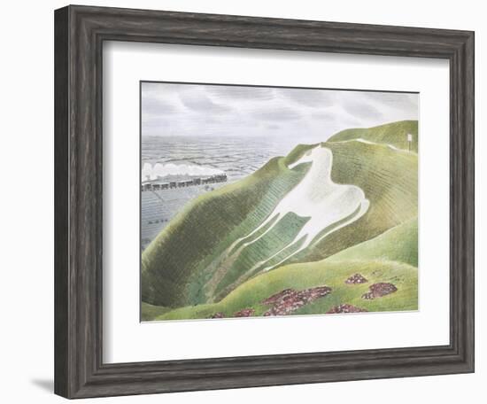 The Westbury Horse-Eric Ravilious-Framed Giclee Print