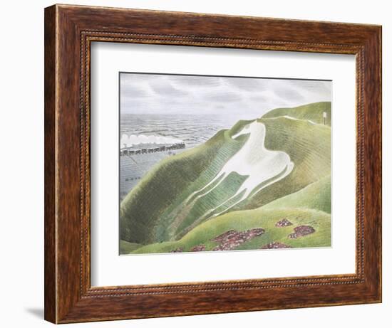 The Westbury Horse-Eric Ravilious-Framed Giclee Print