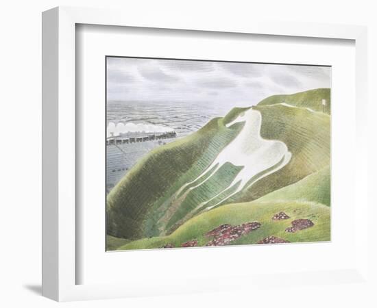 The Westbury Horse-Eric Ravilious-Framed Giclee Print